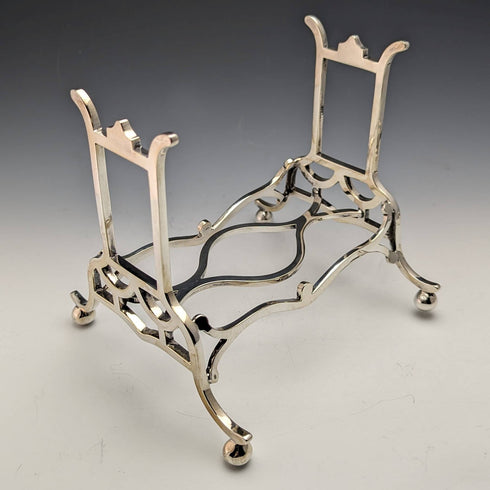 Around 1915 British Antique Silver Plate Kettle & Burner Stand Set Martin and Hall